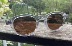 2026 MEN Brown Polarized Sunglasses Crystal Gray Glasses Johnny Depp Sunglasses