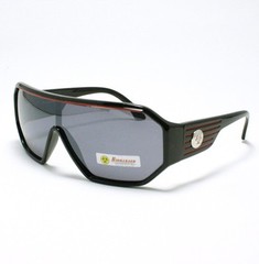 ROBOT Sunglasses for Men Futuristic Celebrity Flat Top BLACK Color Stripes New