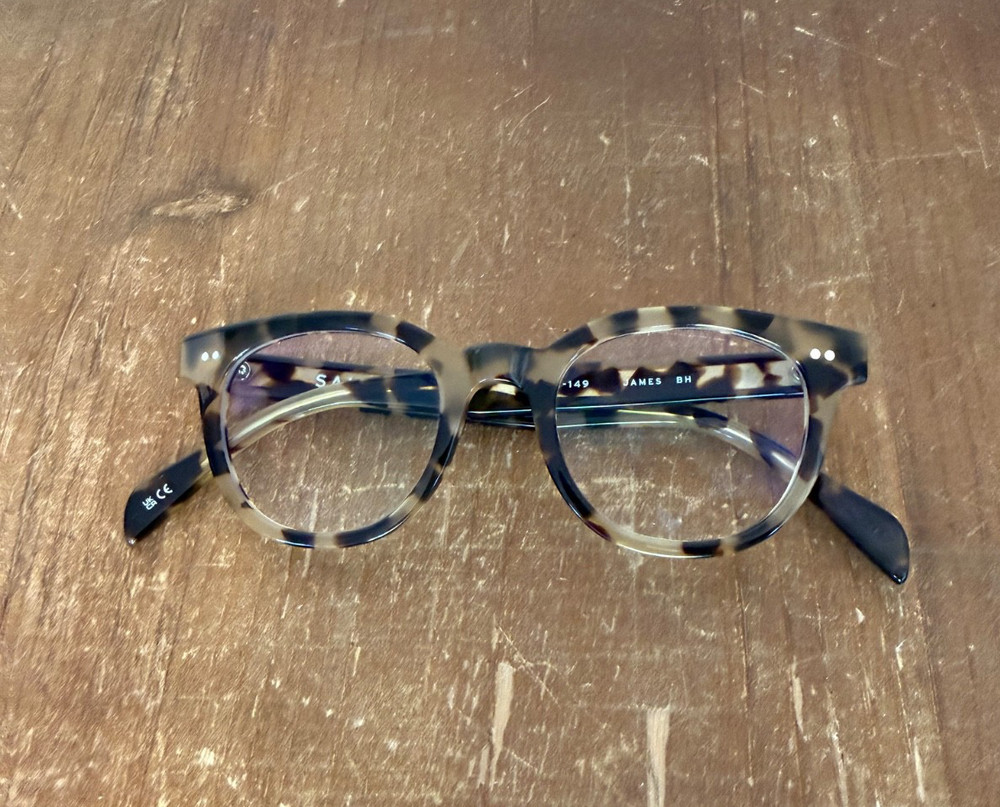 SALT. Optics James in Blonde Havana Tortoise Optical Eye Glasses AR coated lense