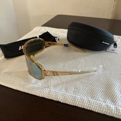 🔥 Blenders Eclipse Eyewear Gold, Polarized Ski Sun glasses, Wrap Around NEW