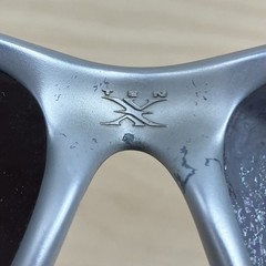 Vintage Oakley Ten X Silver Sunglasses Made In USA FRAMES ONLY