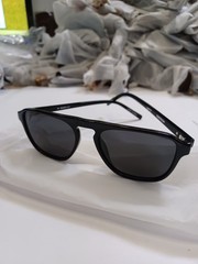 WMP Emerson Polarized Sunglasses 54-20-147 Black/ Black Lens