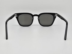 Lowercase Roseland Gloss Black Frame Flat Grey Lens Sunglasses w/ Case 49-22-149