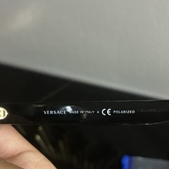 Versace MOD. 2199 1002/81 Polarized Square Sunglasses Black/Gold 56-18 145