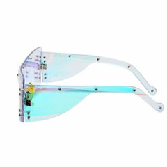 Party Rimless Irregular Design Sunglasses For Both Men Women Street Exquisite