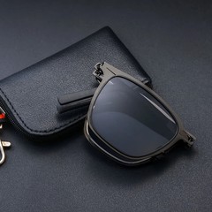 Portable Sunglasses New Ultra Light Stainless Steel Folding Sunglasses