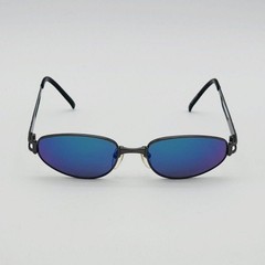 Jean Paul Gaultier JPG58 6108 Black Metal Oval Sunglasses Men Japan Auth