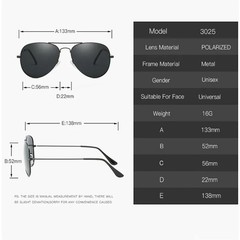 Aviator Sunglasses Premium Military Pilot Ultraviolet Mens Sunglasses