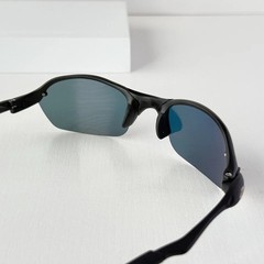 Oakley Romeo 2 Sunglasses Black Metal Frame Ruby Iridium Lens X-Metal