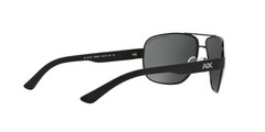 A|X Armani Exchange Men’s AX2012S Rectangular Metal Sunglasses, Satin Black