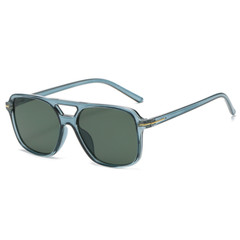 Retro Double Bridge Sunglasses Women Men Classic 70s Square Shades Sun Glasses