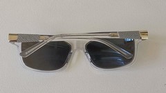 Revo Lexus Double Stint Polarized Sunglasses Crystal Frame Blue Water Lens 1257