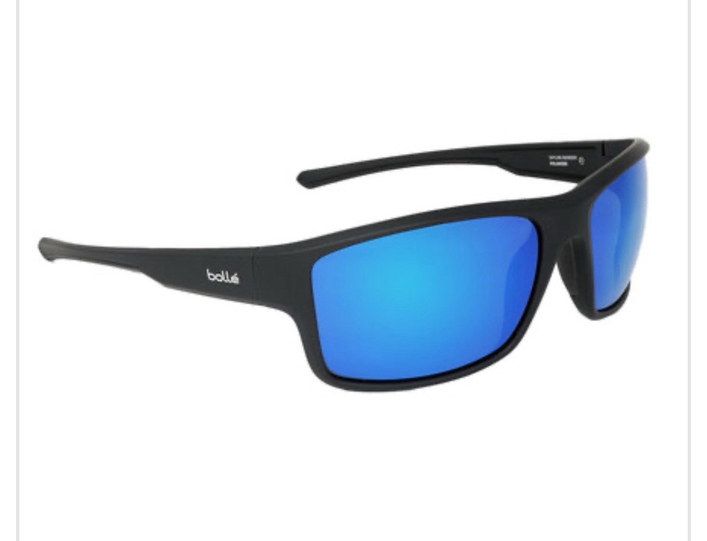 Bolle Skyline Matte Black Polarized Offshore Blue Lenses Sunglasses