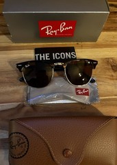 Ray-Ban RB3016 Clubmaster Havana Brown Sunglasses 51-21 145 Men