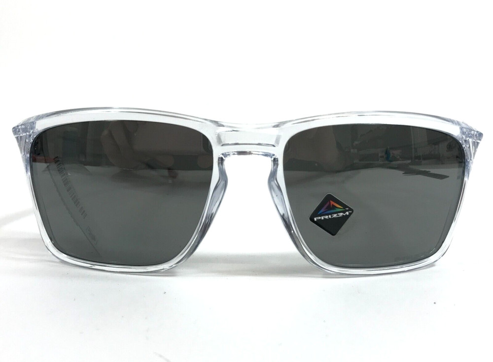 Oakley Sunglasses Sylas OO9448-2957 Polished Clear Frames with Prizm Black Lens
