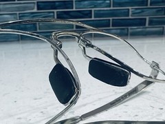 Maui Jim “BLACK ROCK” 218-17 Gloss Silver WRAP STAINLESS STEEL Sunglass Frames