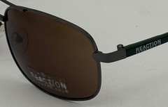 Kenneth Cole Reaction Nickeltin Mens Metal Retangle Sunglass KC1379. 10V