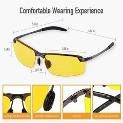 Tac HD+ Polarized Day&Night Vision glasses Men Driving Pilot Aviator sunglasses