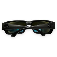 Costa Del Mar Fantail Sunglasses Matte Blackout Blue Polarized Glass 580G w/case