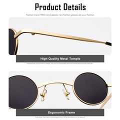 John Lennon Vintage Sunglasses Round Hippie Small Circle Sun Glasses Eyewear
