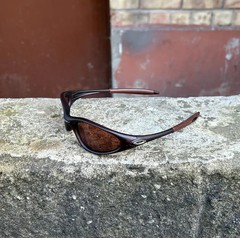 Vintage Oakley Minute Sunglasses Brown Frame Brown Lenses Y2K GorpcoreIN BOX