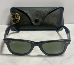 Ray-Ban WAYFARER RB 2140 902 50-22-150 Havana w/ Green lens “RB”- EXCELLENT!