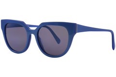 RetroSuperFuture Zizza-0AC/R SP17 Sunglasses Women’s Blue/Solid Grey Lenses 53mm