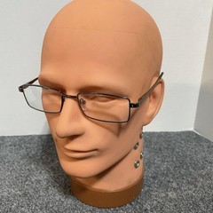 GM Fission 003 Eyeglass Frames 54-17-140 Gunmetal Metal Rectangular Unisex