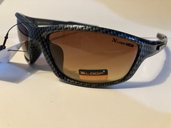 X Loop HD Sunglasses 8XHD336904 Amber Brown Lens 3369 Black Gray Carbon Fiber