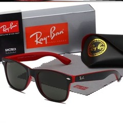 Ray Ban sunglasses red glasses, men’s and women’s round glasses