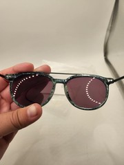 Brand New Diesel Sunglasses DL0188 Dark Green Marble Black Bar 98J 54-17-145 3