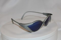 Vintage Bolle France Mad Bat 719 Polarized grey Plastic Sunglasses