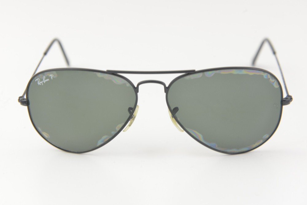 RAY-BAN RB 3025 AVIATOR LARGE METAL 002/58 58-14 3P sunglasses Black POLARIZED
