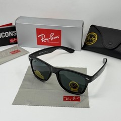 Ray-Ban RB2140 Wayfarer Sunglasses 50mm Black Frame Black Lens UV Protection