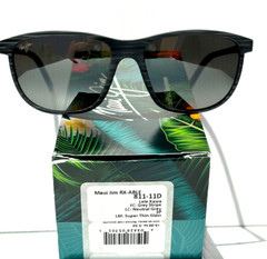 NEW Maui Jim LELE KAWA Grey Stripe POLARIZED Neutral Grey GLASS Sunglass 811-11D