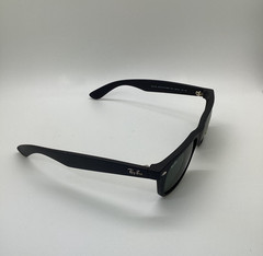 Ray Ban New Wayfarer (RB2132-622) Black Rubber 55mm/G-15 Green Sunglass