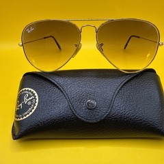Ray-Ban RB3025 Aviator Sunglasses Gold Frame Light Brown Lens 58mm Frames Only