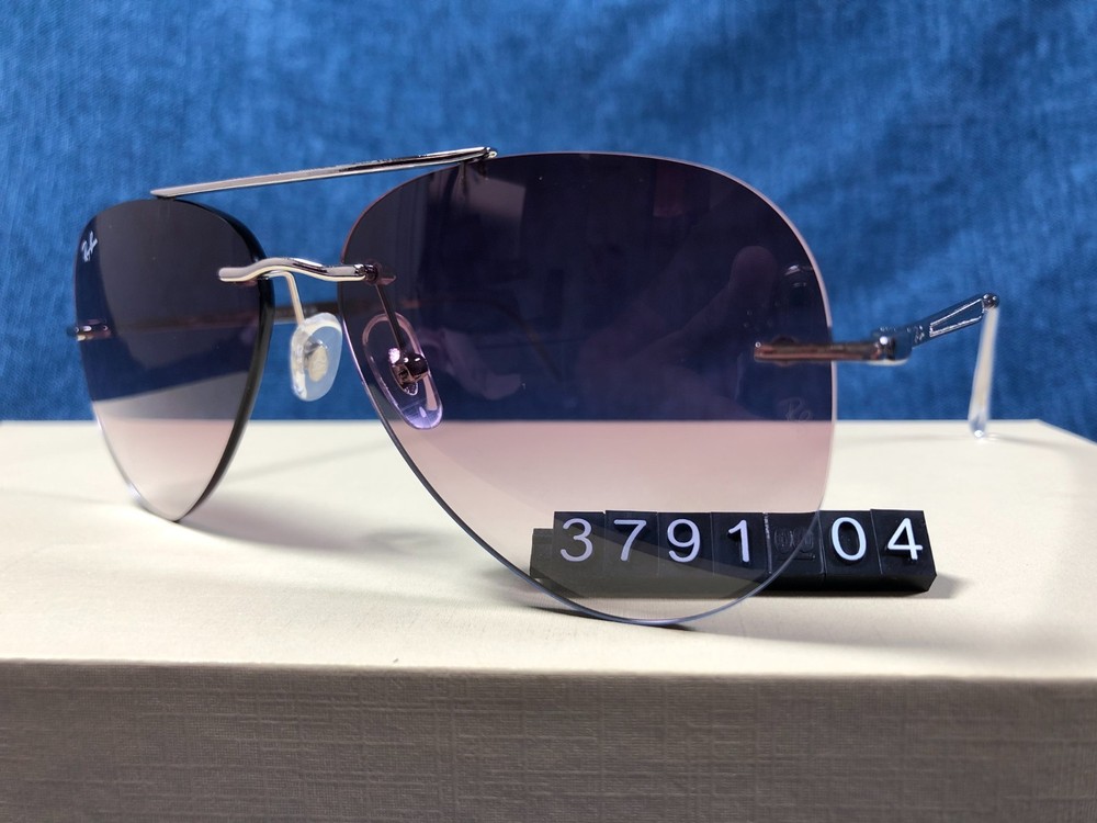 RAY-BAN RB3791 003/8H Silver Violet Unisex 59/14mm Sunglasses 140MM