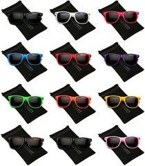 80’s Fashion Retro Horned Rim Sunglasses Old School Vintage Square Frame Glasses