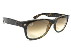 Ray-Ban Sunglasses RB2132 NEW WAYFARER 710/51 Light Havana with Brown Grad 55 mm