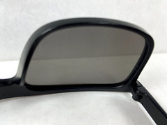 Blue Mirror Lenses Matte Black Frames Square Sunglasses 908P MADE IN CHINA