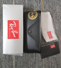 New In Box – Ray-Ban Polarized RB2140 Black Green Sunglasses Full Set
