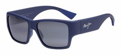 Maui Jim KA‘OLU MJ0614S Rubber Matte Blue Sunglasses 57mm 16mm 130mm XL – 003