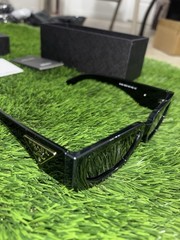 PRADA PR 09ZSF 1AB5S0 Black Grey Men’s 54mm Sunglasses