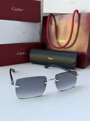CARTIER CT0579S 008 Silver Blue Gradient Flash Mirror Lens Sunglasses AUTHENTIC