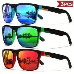Vintage Polarized Square Sunglasses Men Women Retro Driving Fishing UV400 Luxury