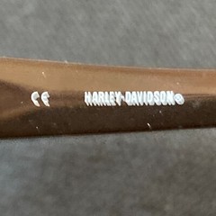 Harley Davidson Branded Sport Sunglasses Wide Coverage Style Black Plastic Frame