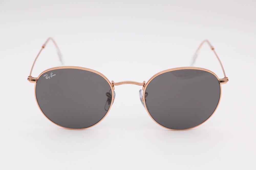 Ray-Ban Round Metal Gold Small Scratches on Lens Sunglasses rb3447 53-21-145