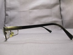 GIORGIO ARMANI Eyeglasses 54 17 140 Rectangle Metal Eye Frames Logo Trash Lenses