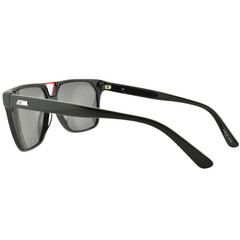 BMW EYEWEAR M1503 95 57-13-140 Black Red Square Full Rim Mens Sunglasses